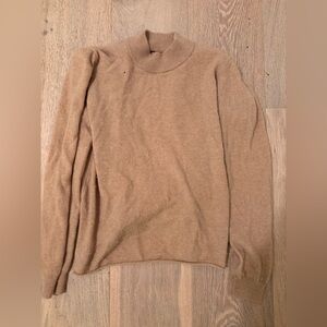Cozy Tan Turtleneck Sweater